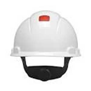 3M™ HARD HAT WITH UVICATOR H-701R-UV, WHITE, 4-POINT RATCHET SUSPENSION, 20 EA/CASE Image